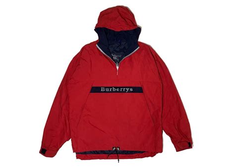 burberry reissued hooded anorak blue|burberry slate blue jacket.